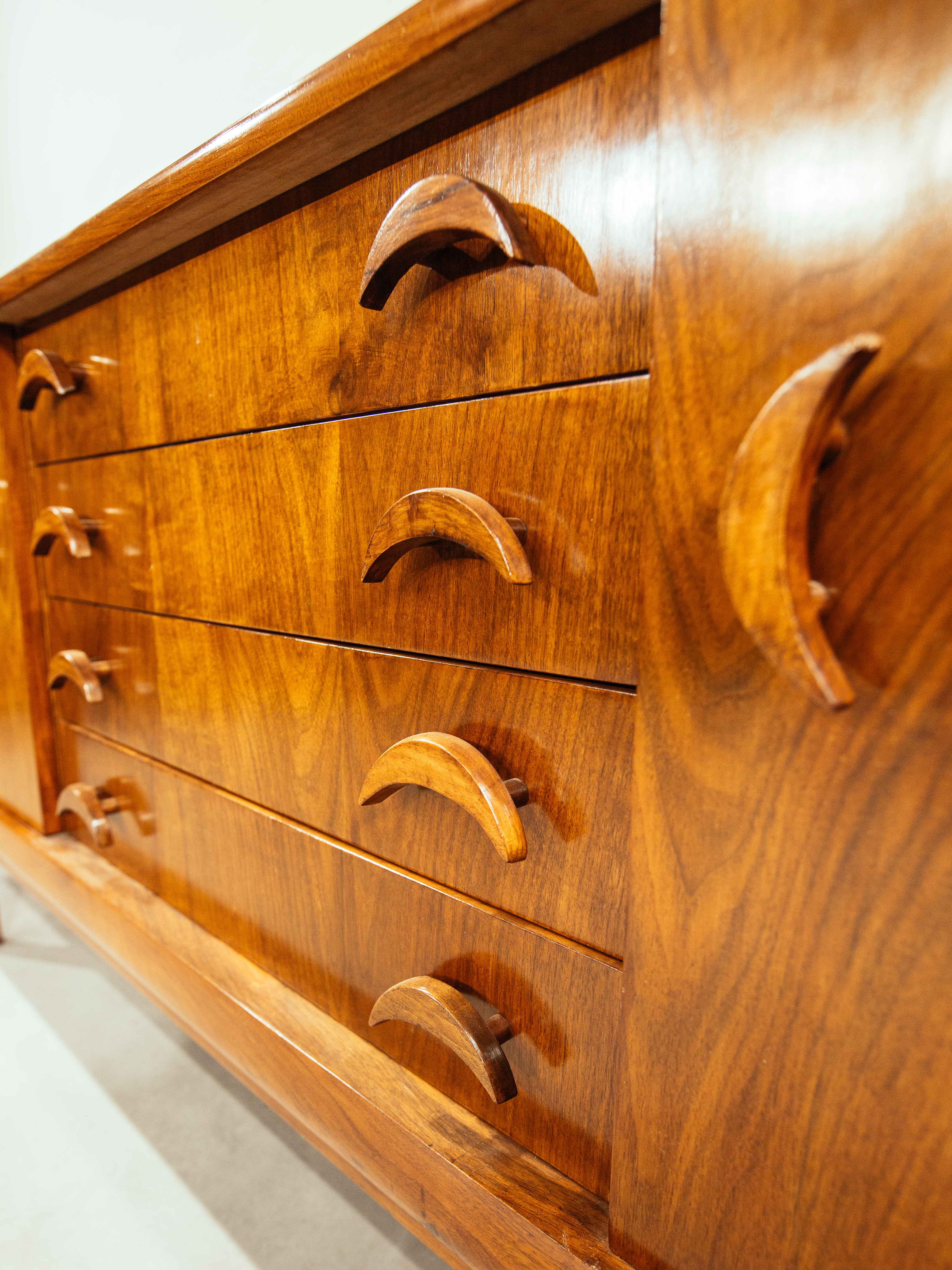 1970s, ceviz ağacı konsol 